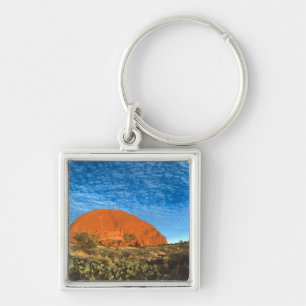 Red Glow of the Famous Ayers Rock in the Outback Key Ring