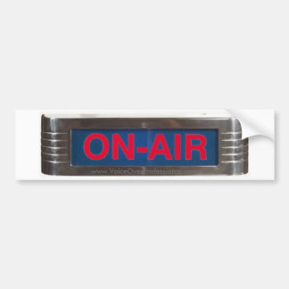 Red Glowing ON-AIR Classic Radio Sign Bumper Sticker