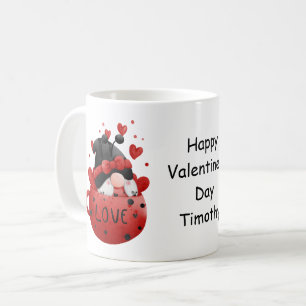 Red Gnomes Cute Whimsical Adorable Valentine's day Coffee Mug