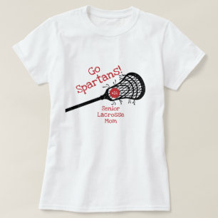 Red Go Team Lacrosse Mum T-Shirt