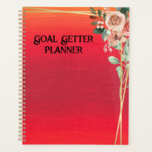 Red Goal Getter Planner