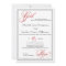 Red God is Love Christian Wedding Invitations