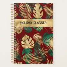 Red Gold and Green Holiday Planner