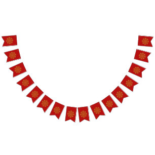 Red & Gold Arabic-inspired Bunting Flags