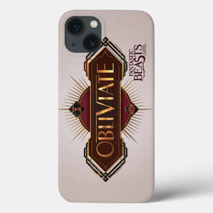 Red & Gold Art Deco Obliviate Spell Graphic iPhone 13 Case