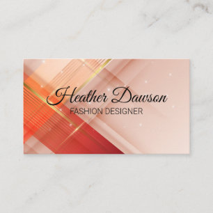 Red Gold Background   Sparkle Business Card