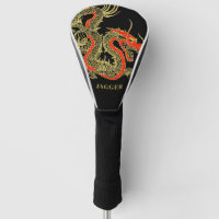 Red Gold Black Fantasy Chinese Dragon