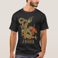 Red Gold Black Fantasy Chinese Dragon