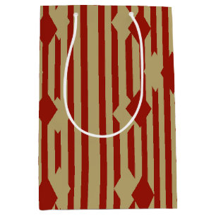 Red Gold Diamonds Medium Gift Bag