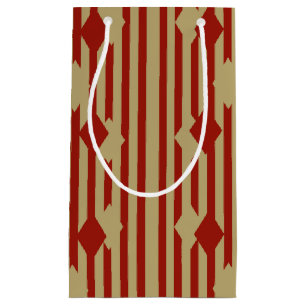 Red Gold Diamonds Small Gift Bag
