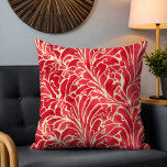 Red Gold Elegant Floral Chic Botanical Flowers Cushion<br><div class="desc">Red Gold Elegant Floral Chic Botanical Flowers Modern Throw Pillow Cushion features a stylish and elegant red and gold abstract floral pattern. Perfect for home decor or as a gift for birthday,  Mother's Day or Christmas. Designed by Evco Studio www.zazzle.com/store/evcostudio</div>