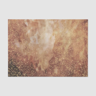 Red gold fire galaxy distressed gold dots tissue paper