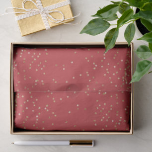 Red Gold Glitter Christmas Tissue Paper