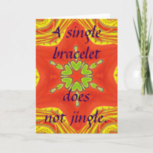 Red Gold Green Mandala Art Print Card