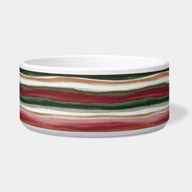 Red Gold Green White Pink Stripes (Front)