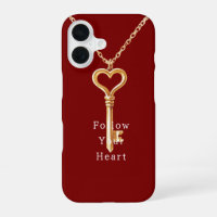 Red Gold Heart Chain  