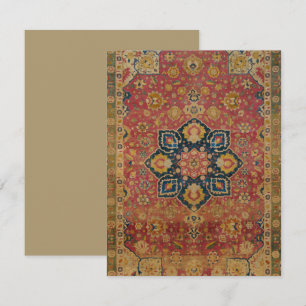 Red Gold Kashan Carpet Rug Persian Asian