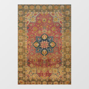 Red Gold Kashan Carpet Rug Persian Asian