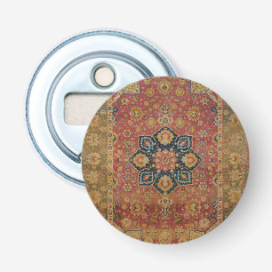 Red Gold Kashan Carpet Rug Persian Asian Bottle Opener