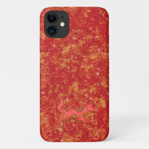Red Gold Lunar Chinese New Year Zodiac Dog iPhone 11 Case