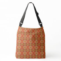 Red Gold Multi Colour Mosaic Pattern