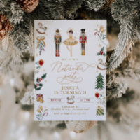 Red gold Nutcracker ballerina kids birthday party