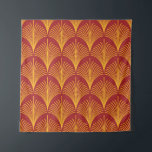 Red Gold Peacock: Art Deco. Tapestry<br><div class="desc">Seamless red and gold vintage art deco peacock fish scale wallpaper pattern Vintage Peacock Glamour Resides in Vintage Art Deco Delight. Vintage art deco peacock scales in rich red and gold. pattern, background, abstract, texture, decor, vintage, illustration, retro, line, seamless, geometric, fabric, ornament, old, modern, beautiful, shape, textile, decoration, decorative...</div>