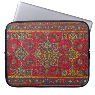 Red & Gold Persian Rug Laptop Sleeve