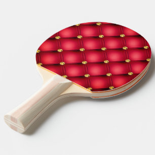 Red Gold Ping Pong Paddle
