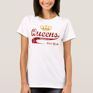 Red & Gold - Queens, New York City NYC T-Shirt