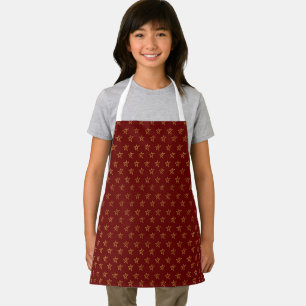 Red Gold Stars Shine Bright  Apron