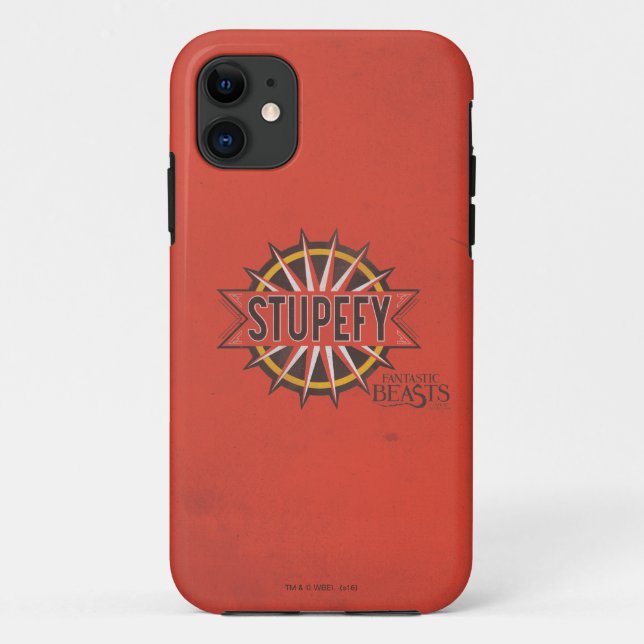 Red & Gold Stupefy Spell Graphic Case-Mate iPhone Case (Back)