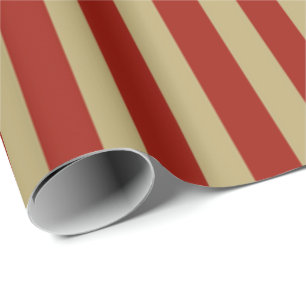 Red Gold Wrapping Paper