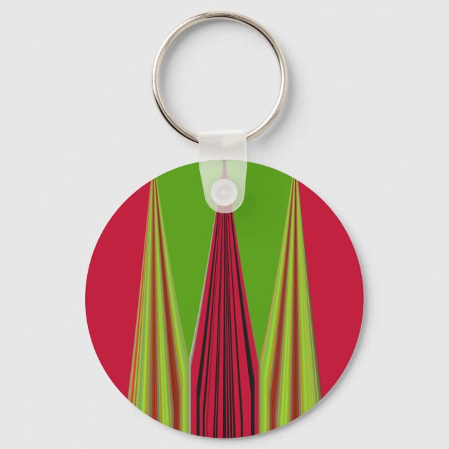 RED GOLDEN GREEN KEY RING (Front)