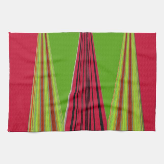 RED GOLDEN GREEN TEA TOWEL (Horizontal)
