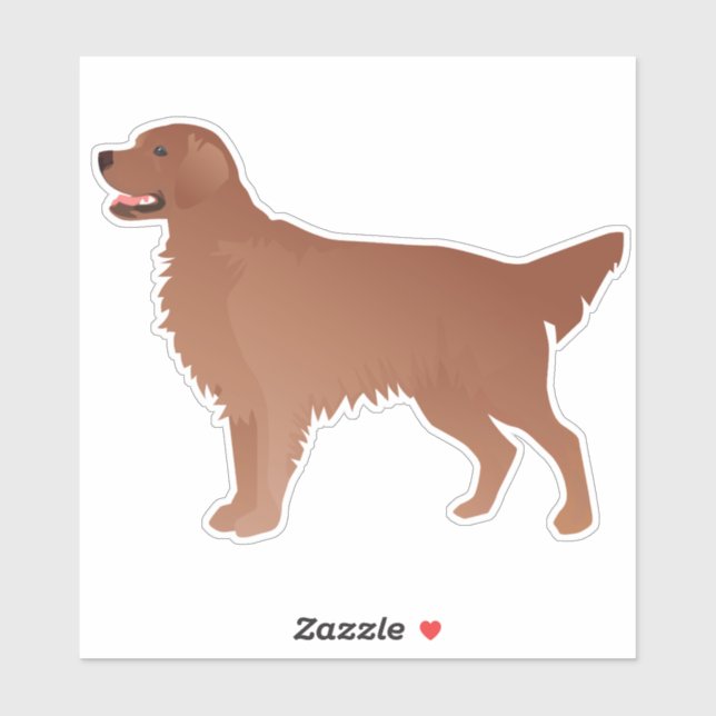 Red Golden Retriever - Brown Flat Coated Retriever (Sheet)
