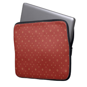 Red   Golden Zinnia Sun Laptop Sleeve