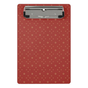 Red Golden Zinnia Sun Mini Clipboard