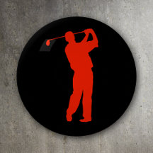 Red Golfer on Black