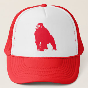 RED GORILLA TRUCKER HAT