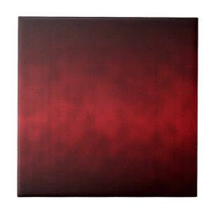 Red Gothic Ombre Background Art Ceramic Tile