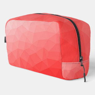 Red gradient geometric mesh pattern dopp kit