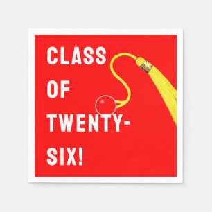 Red Graduation 2026 Napkin