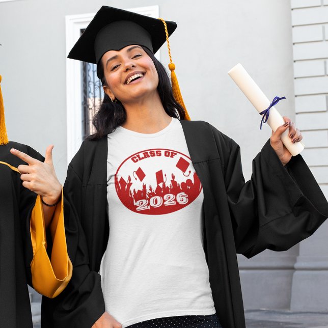 RED Graduation Class of  2026  T-Shirt (Creator Uploaded)