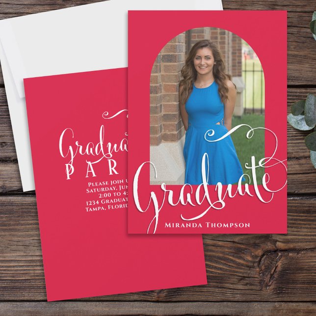 Red Graduation Party Arch Photo Template (Creator Uploaded)