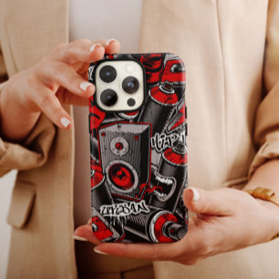 Red Graffiti Style iPhone   iPhone 14 Case-Mate Case