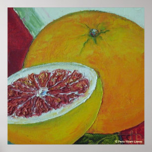 Red Grapefruit Fine Art Poster