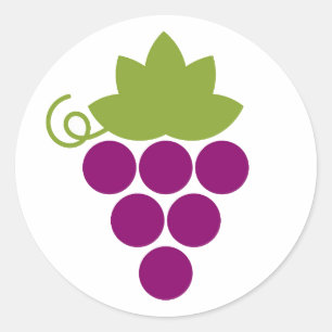 Red grapes fruit Sticker