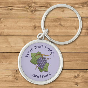 Red Grapes Key Ring