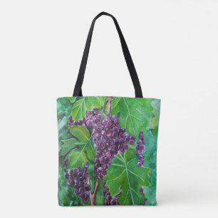 Red Grapes on an August Vine by Alfred Fox Tote Bag